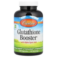Carlson Labs Glutathione Booster 180 Capsules Gluten-Free, Preservative-Free ,