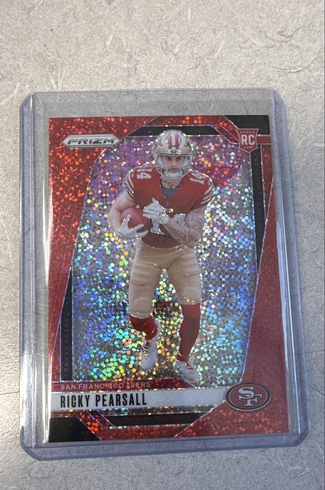 2024 Panini Prizm - Rookies Ricky Pearsall #383 Red Sparkle Prizm (RC)