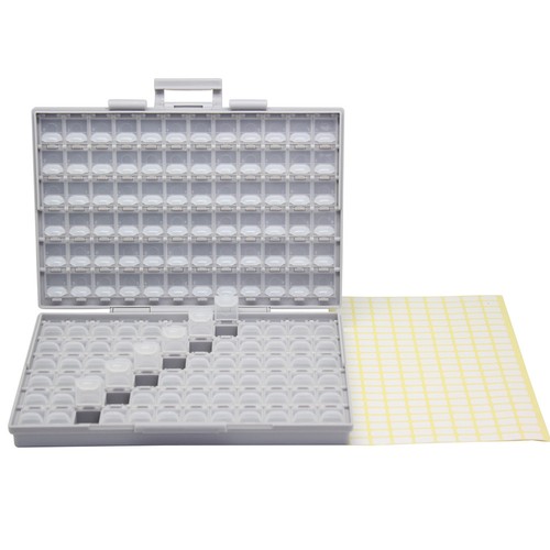 AideTek 2pcs BOX-ALL-144 SMD Components Empty Enclosure Tiny Parts Organizer USA - Picture 9 of 10