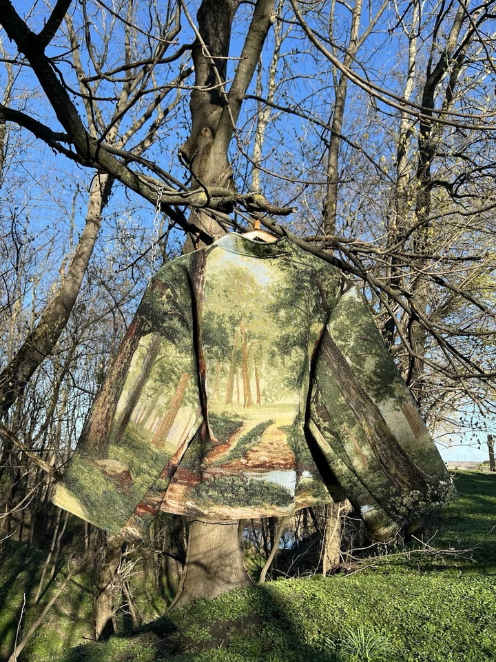 Jaqueta masculina grande japonesa desgastada feita à mão - Imagem 4 de 4