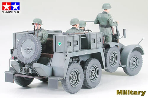 Krupp Protze 1 ton 6x4 Kfz.69 Towing Truck with 3.7 cm Pak 1:35 Plastic Kit - Immagine 3 di 4