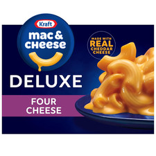 Kraft Deluxe Four Cheese Mac  Cheese Macaroni and Cheese Dinner, 14 oz Box