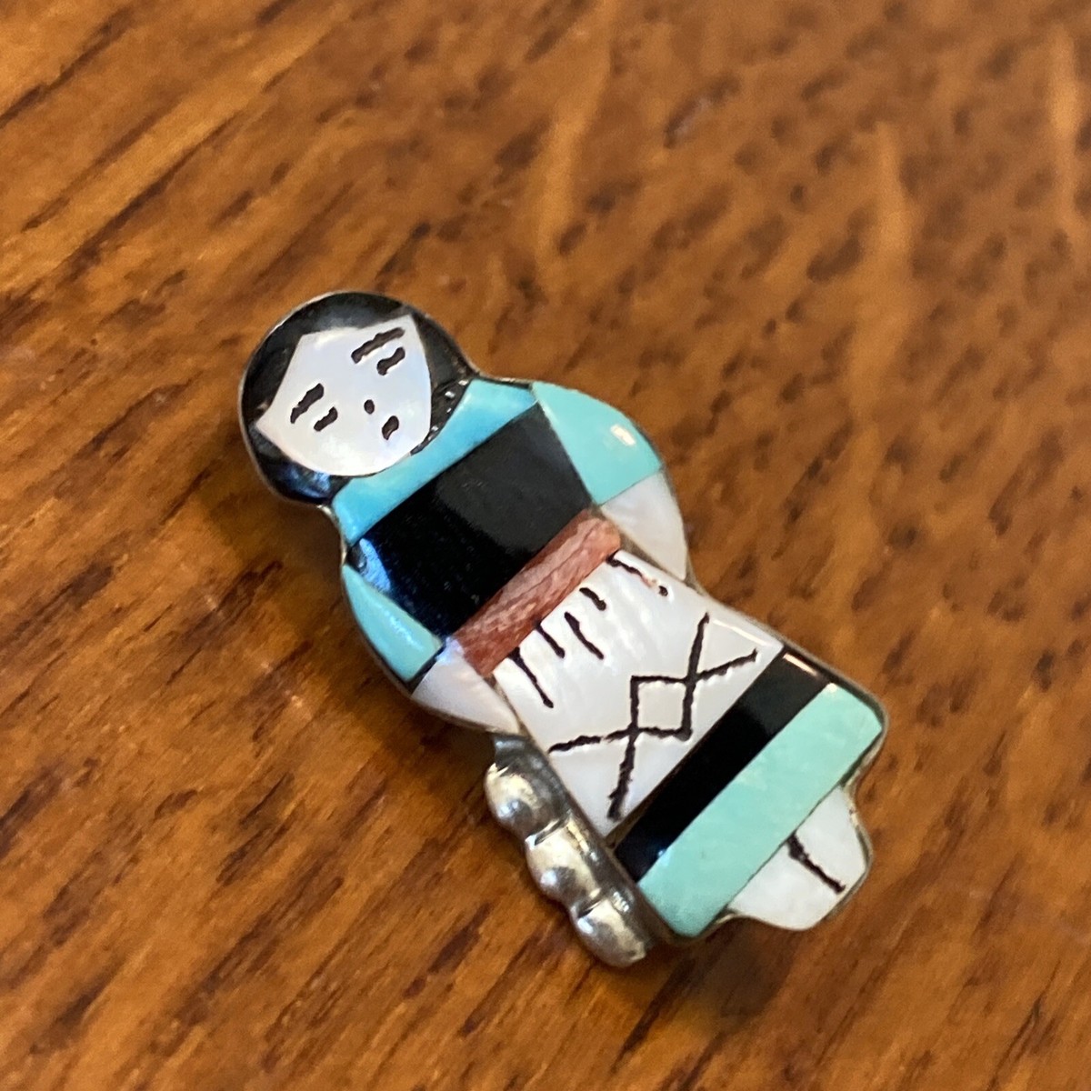 Amazing Vintage Zuni Corn Maiden Turquoise Sterling Native American Jewelry Silver Necklace Amazing Vintage Zuni Corn Maiden Turquoise Sterling Native American Jewelry Silver Necklace