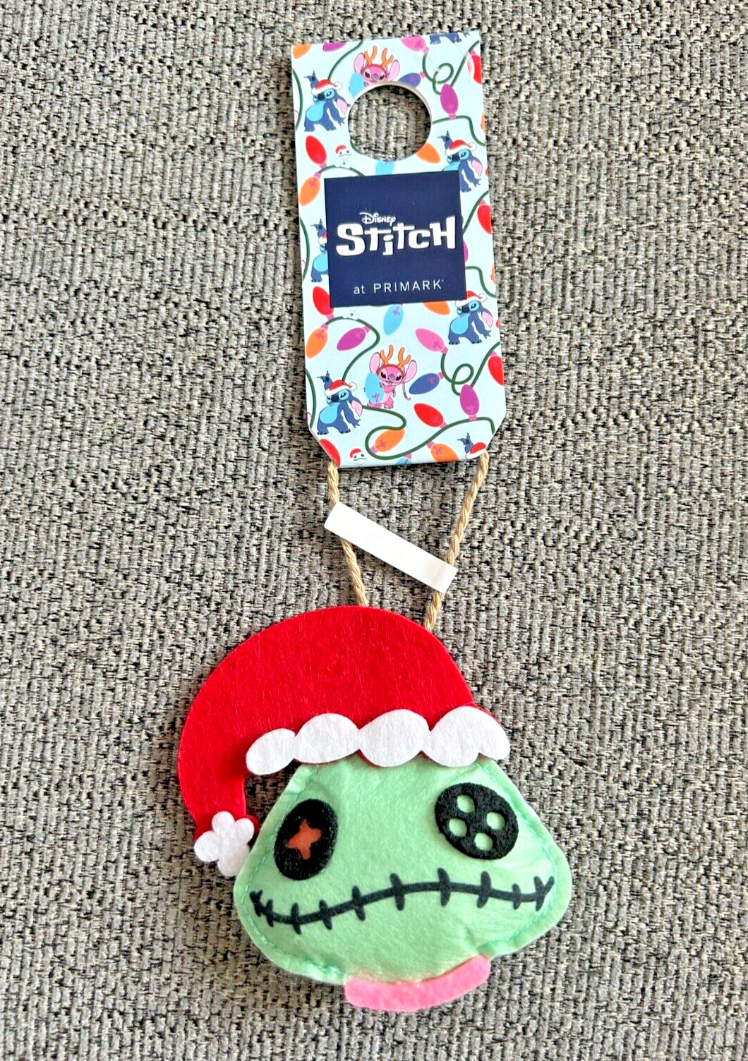 Disney Stitch Scrump Fieltro Árbol de Navidad Decoración Chuchería Festivas Fiestas