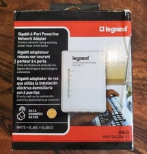 Legrand On-Q DA2304-V1 Gigabit 4-Port Powerline Network Adapter NEW