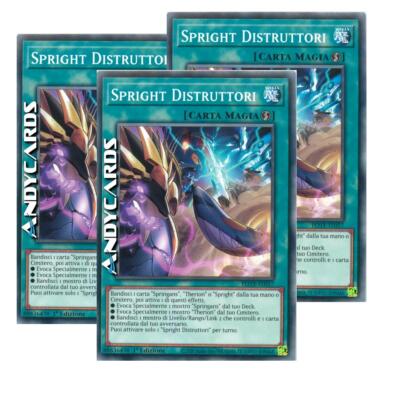 3x SPRIGHT DESTRUCTORS   (Spright Smashers)   Common   POTE IT057   1Ed   Yugioh