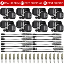 8 Ignition Coil & 16 Spark Plug & Wire For Mercedes-Benz C CL CLK ML Class UF359
