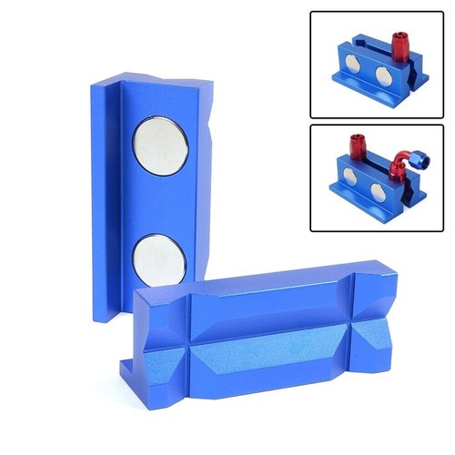 1 Pair Aluminum Vise Jaws fits For Holding AN Fitting Adapter Length 101mm 4" - Picture 18 of 19