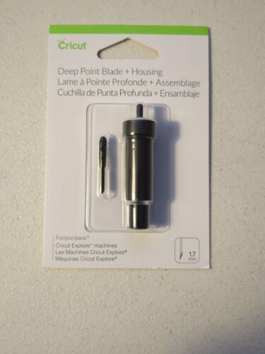 Cricut Deep-Point Blade + Housing, Cutting Blade #2002293 Authentic, NEW! - Picture 1 of 2