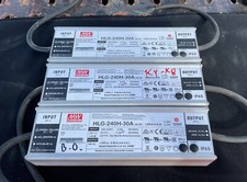 New Lot Of 3 Mean Well MW HLG-240H-30A Switching LED Power Supply IP65 240W