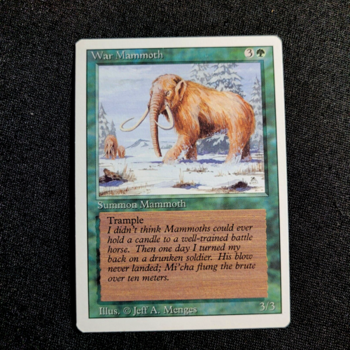 Magic the Gathering. Revised Edition, WAR MAMMOTH - Picture 1 of 2