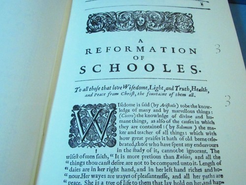 Jan Amos Comenius A Reformation Of Schooles Facsimile Book Reprint Book Czech - Picture 10 of 17