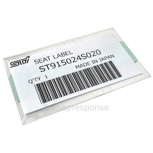OEM / JDM Subaru Impreza WRX STi GDB Interior STi x Recaro Emblem Badge Silver - Picture 3 of 3