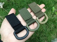 2 Carabiner D-Ring Molle Webbing Outdoor EDC Military Backpack Buckle Hook Clip 