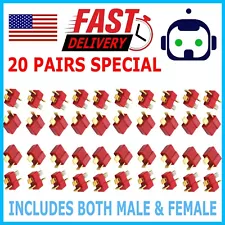 Ultra T-Plug 40 pcs Male/Female Deans Connectors Lipo