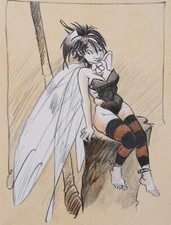 Régis LOISEL: Tinkerbell, Signed Lithograph With Pencil, 2005