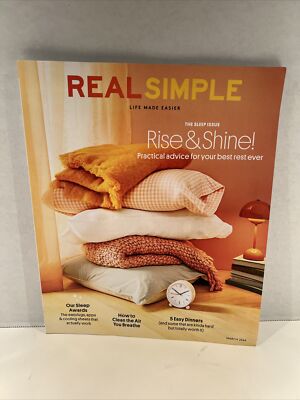Real Simple Magazine March 2024 The Sleep Issue