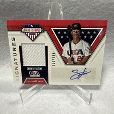 Sammy Trey Faltine 2019 Panini USA Stars & Stripes Certified Auto Jersey 31/299