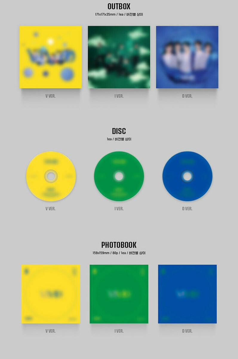 AB6IX [VIVID] 2nd EP Album D VER CD+Fotobuch+3 Card+Color Chip+