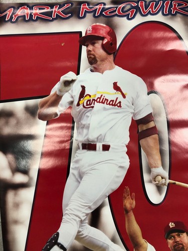 1998 BASEBALL POSTER *MARK McGWIRE HOME RUN CHAMPION* CARDINALS 22X34 PB1 - Picture 3 of 3
