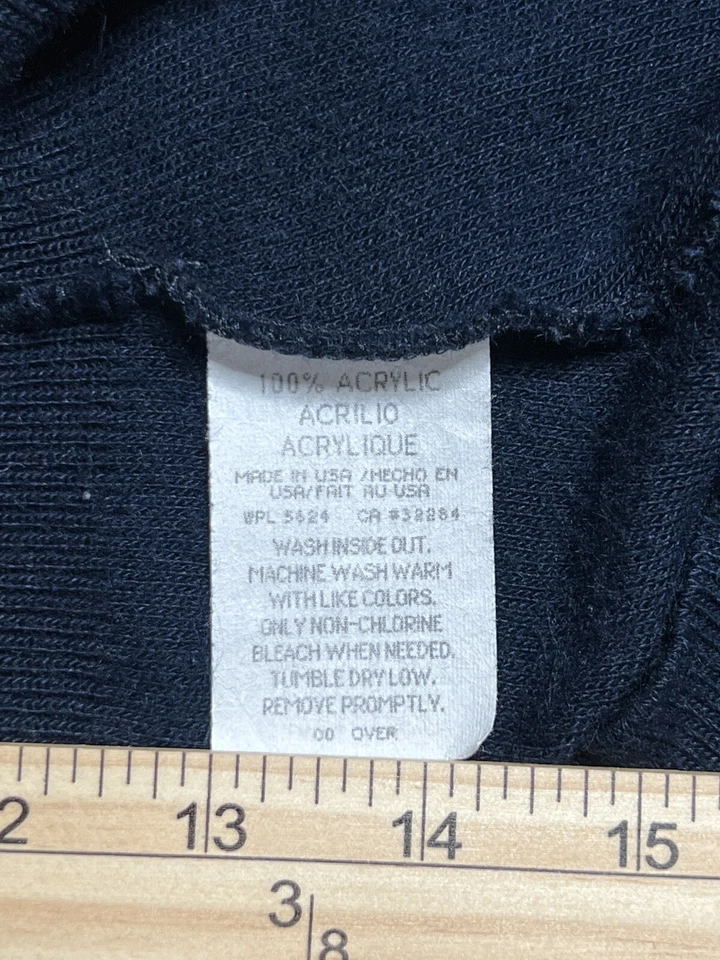 Chaleco de acrílico vintage Pebble Beach Golf Links 1919 para hombre L grande azul marino Foto 3 de 4