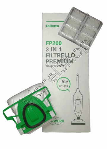 Sacchetti per Folletto VK200 con Dovina Originali Vorwerk by MarelShop® |  eBay