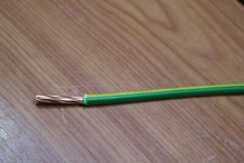 Earth Green Yellow 10mm Single Core 6491X Cable Wire Wiring Bonding Earthing