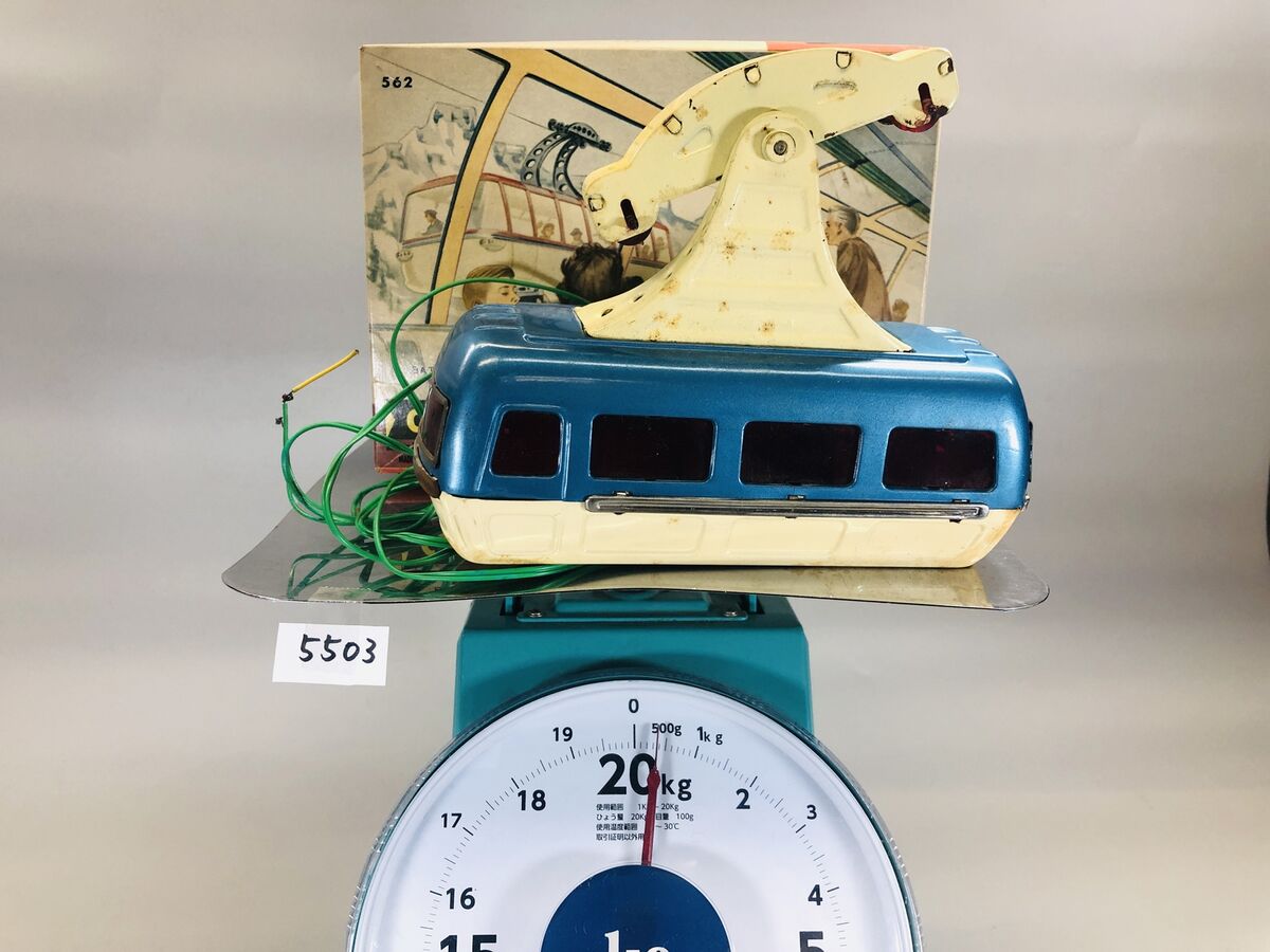 Y5503 TIN TOY Cable Car ropeway railway vehicle box Japan Y5503 TIN TOY Cable Car ropeway railway vehicle box Japan
