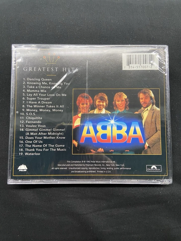 ABBA GREATEST HITS GOLD DANCING QUEEN WATERLOO MAMMA MIA FERNANDO NEW CD 1992 - Image 2 of 4