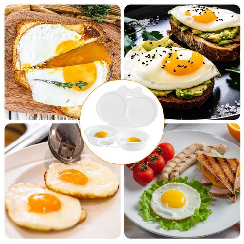 Microwave Egg Poacher Poached Egg Cooker Egg Maker Poached Egg Steamer Kitchen - Picture 7 of 12