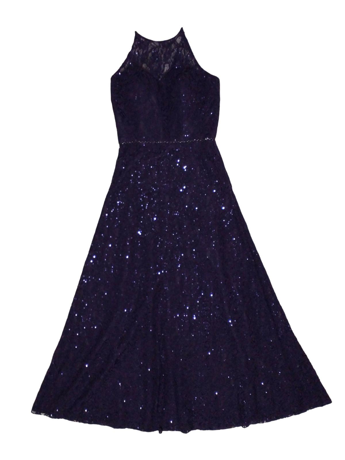 BLUSH 11777 Prom Dress by Alexia - Amethyst, Sequined Lace, Adjustable Straps