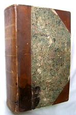 1833 Antique Welsh Book Hanes yr Eglwys Gristionogol yn Gyffredinol, o DDyddiau