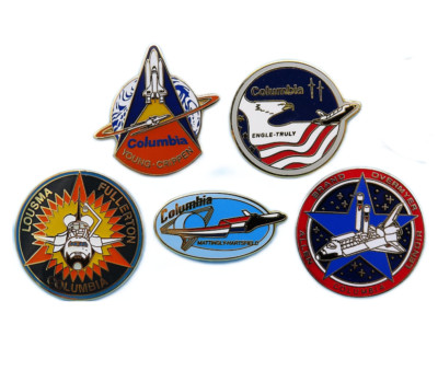 NASA Winco PIN LOT of 5 - Space Shuttle STS-1 STS-2 STS-3 STS-4 STS-5 Columbia