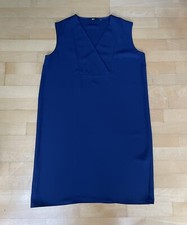Uniqlo Sleeveless V-neck Shift Dress Blue Summer BNWoT Size L