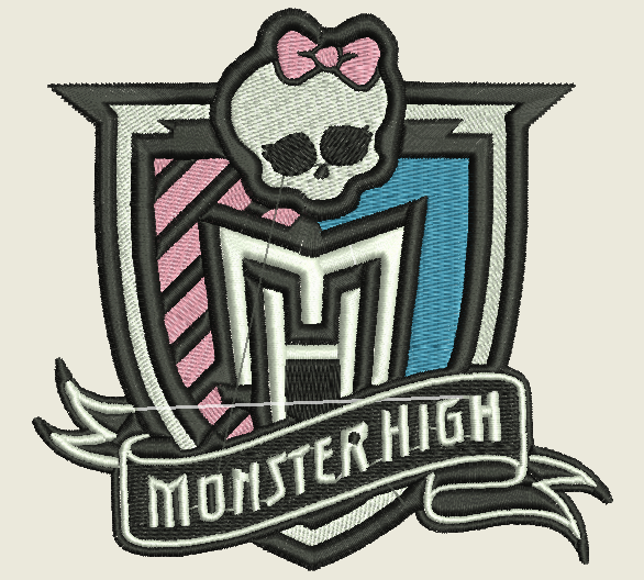 Monster High Embroidered iron on patch. Ironon FREE SHIPPING w