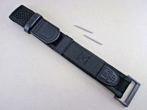 Genuine Luminox 22mm 27mm Navy Seal nylon watch band black Series 3000 3050 3900 - Picture 1 of 8