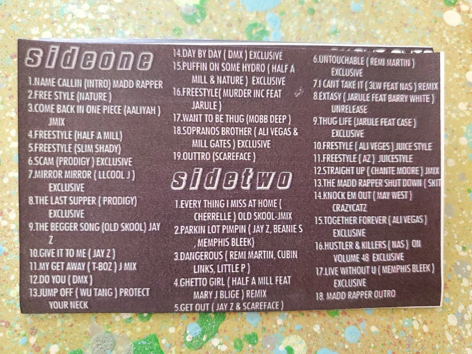 DJ JUICE #50 NAME CALLIN *VTG MEGA RARE *JAY Z/PRODIGY/DMX/AALIYA/WU TANG/NAS - Image 2 of 4