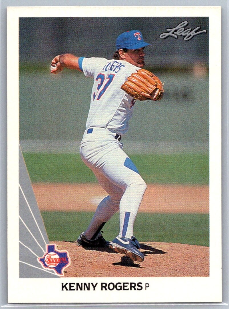 Kenny Rogers - 1990 Leaf #311  - CENTERED -  ROOKIE CARD  Texas Rangers