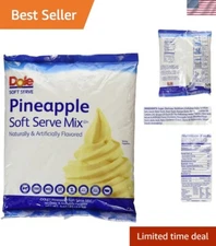 Versatile Pineapple Soft Serve Mix - 4.4 lbs,  Friendly, Yields 72 Treats