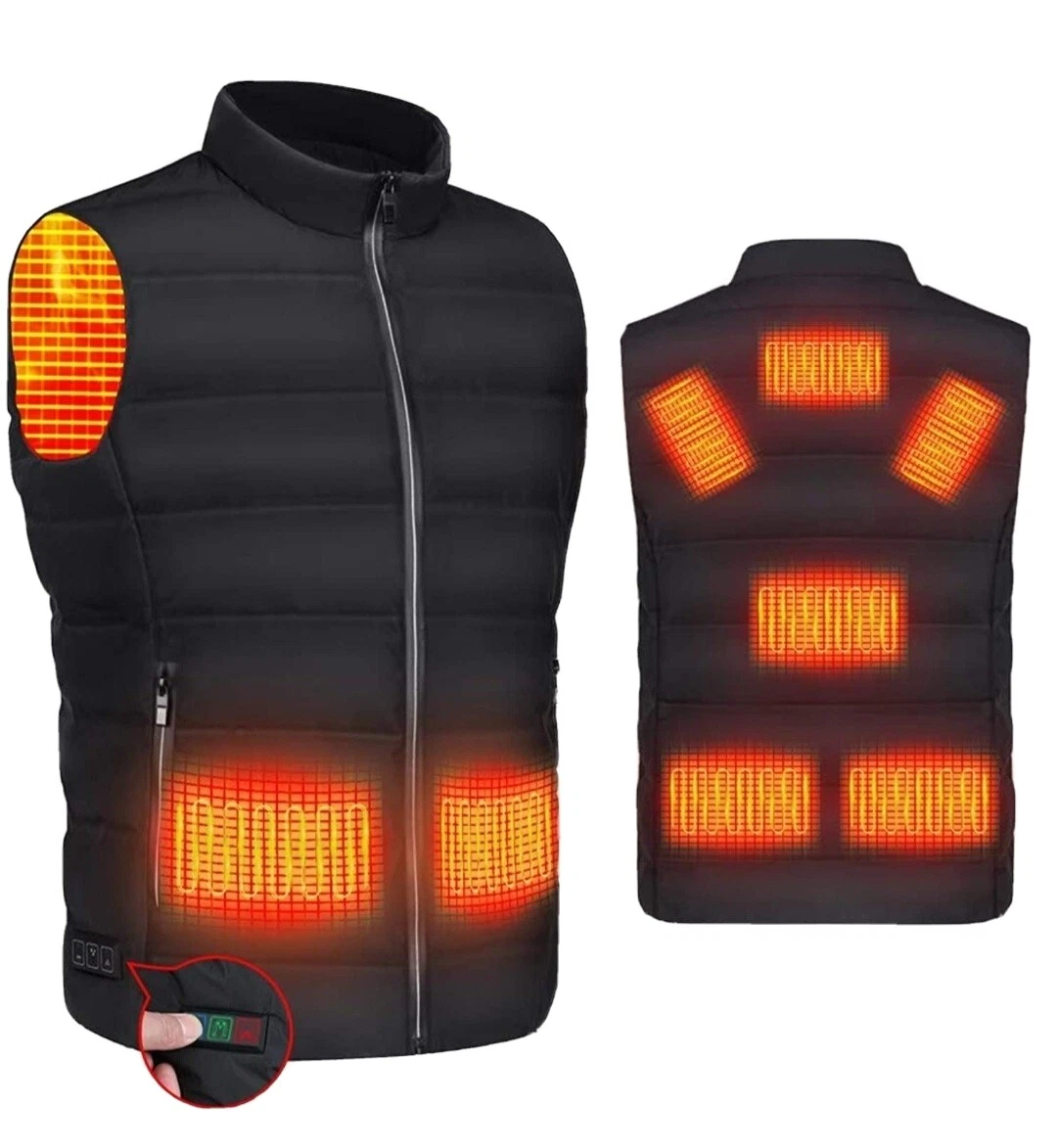 RYNX Heated Vest Unisex USB Charging Warming Lightweight Heated Jacket X-Large