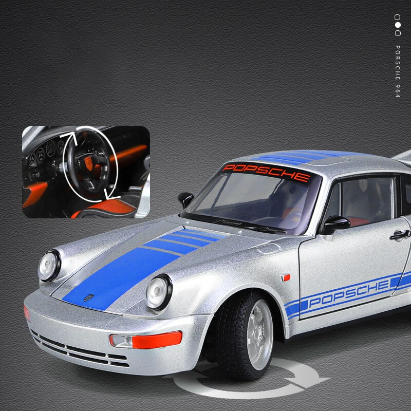 1:24 Porsche 911 964 Carrera RS Alloy Car Diecast Toy Vehicle Car