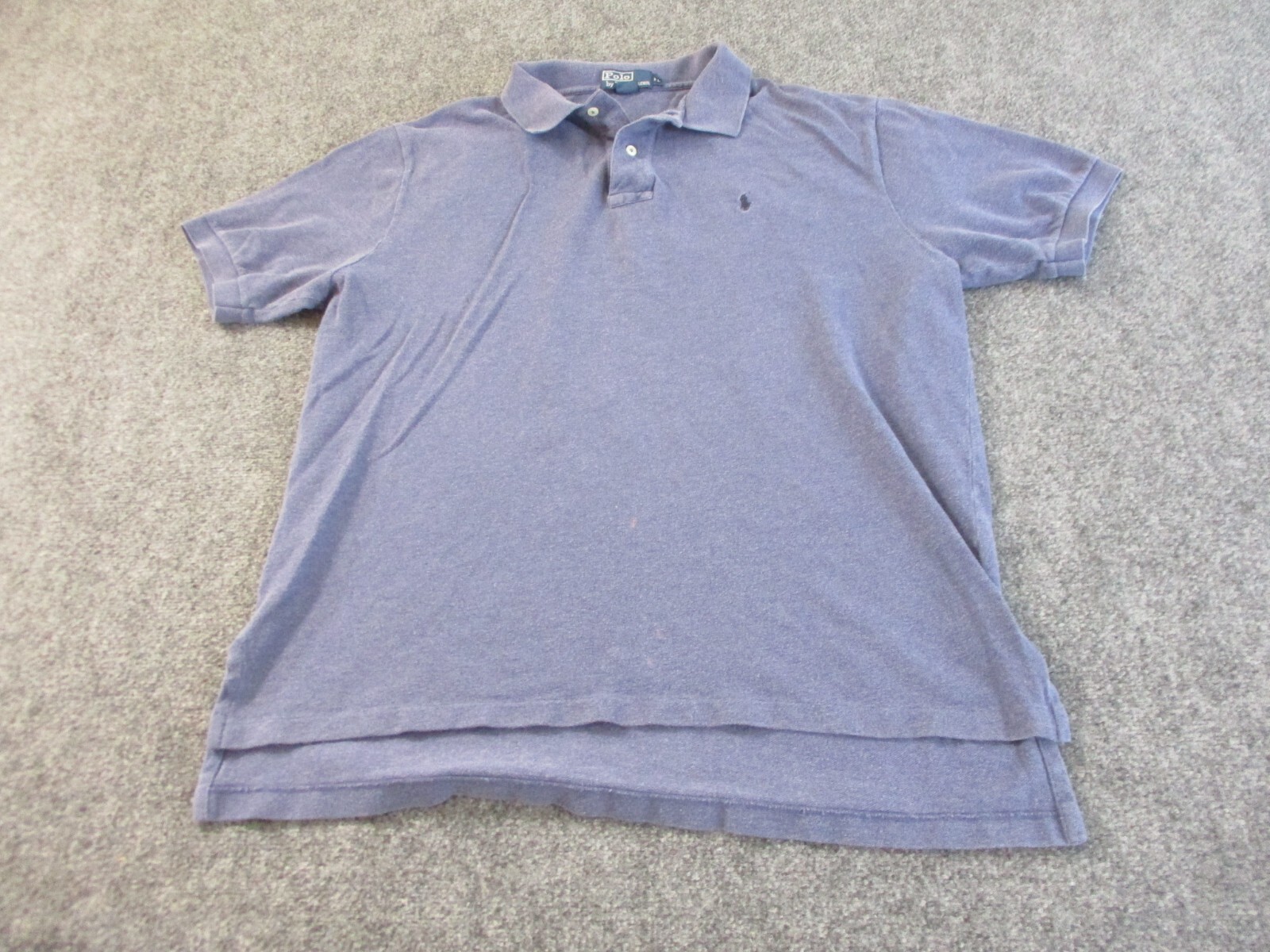 Polo Ralph Lauren Camicia Uomo Extra Large Blu Cotone Manica Corta Pony A88*
