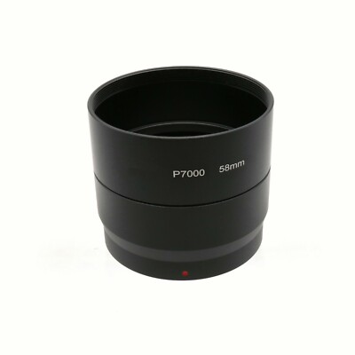 58mm UV ND Lens Filter Tube Lens Adapter Tube for Nikon Coolpix P7000 P7100