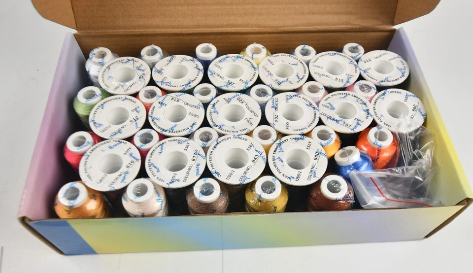 Simthread High Quality Embroidery Machine Threads Assorted Colours All Kinds x63 - Image 4 of 4