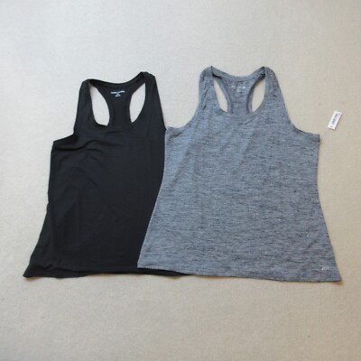 Amazon Essentials Weste Damen Large Grau Schwarz Doppelpack Freizeit Sport Neu mit Etikett