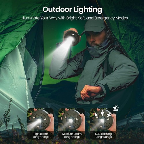 10M 4 in 1 Outdoor Waterproof Portable Stowable String Light Camping Lights Lamp - Picture 6 of 21