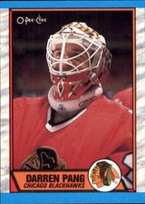 1989-90 O-Pee-Chee Canada #31 Darren Pang CHICAGO BLACKHAWKS GOALIE