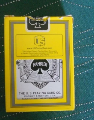 Playing cards RAMBLER 52 cartes à Jouer dos bleu Bords Dorés - Photo 1/3