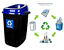 Indexbild 16 - Mülltonne Abfalleimer Mülleimer 28L H:50cm Sammler Trennung Müllsortierung Müll
