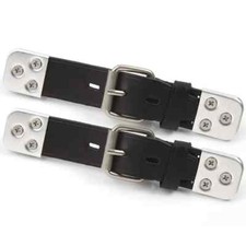 Pair Of Genuine Leather Competition Works Type Bonnet Straps Mga Mgb Mg Midget